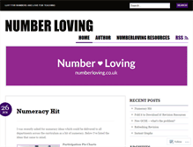 Tablet Screenshot of numberloving.com